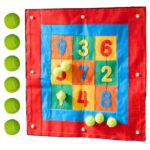Masterkidz milžiniška STEM velcro smiginio lenta su skaičiais