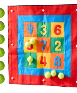 Masterkidz milžiniška STEM velcro smiginio lenta su skaičiais