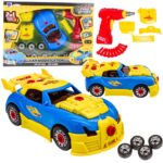 Mechaniko rinkinys su ardomu automobiliu – šviesos