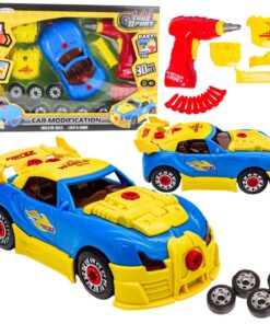 Mechaniko rinkinys su ardomu automobiliu – šviesos