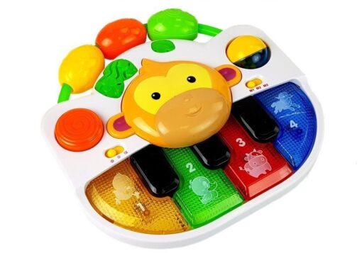 Muzikinis pianinas su beždžionėle