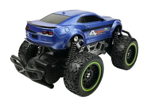 Nuotoliniu būdu valdomas bekelės automobilis Off-road R/C Blue High Wheels – mėlynas