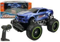 Nuotoliniu būdu valdomas bekelės automobilis Off-road R/C Blue High Wheels – mėlynas