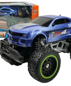 Nuotoliniu būdu valdomas bekelės automobilis Off-road R/C Blue High Wheels – mėlynas