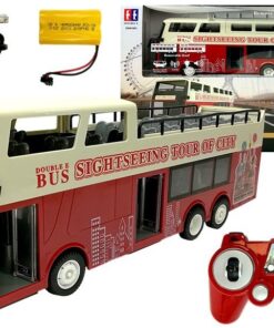 Nuotoliniu būdu valdomas dviaukštis autobusas R/C Double Decker – 1:18