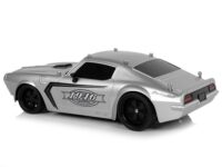 Nuotoliniu būdu valdomas sportinis automobilis 1:18 – sidabrinis lenktyninis modelis „Champion Pilot“