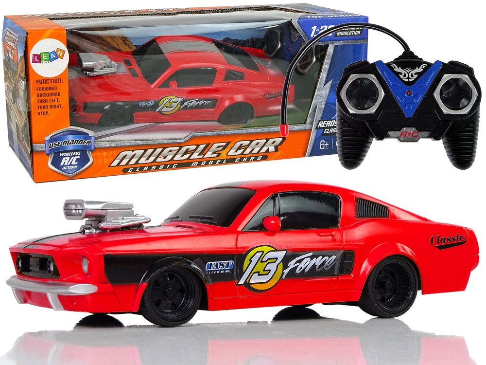 Puldiga sportauto 1:20 - punane v&otilde;idus&otilde;idumudel "Pilot 13"