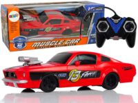 Nuotoliniu būdu valdomas sportinis automobilis 1:20 – raudonas lenktyninis modelis „Pilot 13“