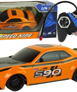 Nuotoliniu būdu valdomas sportinis automobilis 1:24 oranžinis