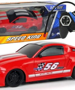 Nuotoliniu būdu valdomas sportinis automobilis 1:24 – raudonas