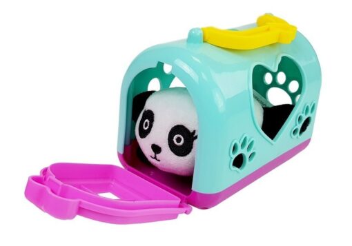 Pliušinė panda su transporteriu