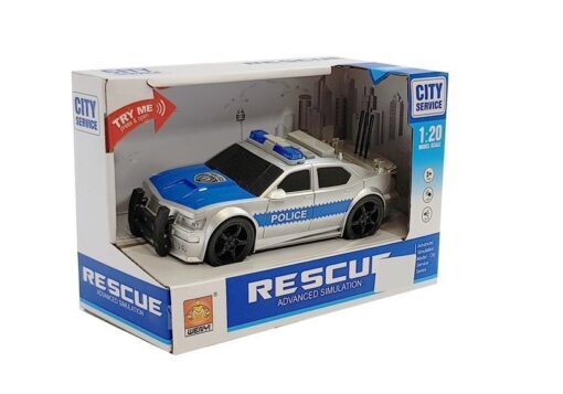 Policijos automobilis 1:20 su šviesomis ir garsais