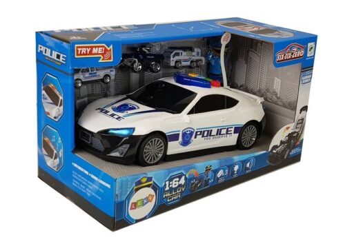 Policijos automobilis 2in1 su garažu