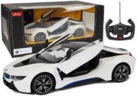 R/C automobilis BMW i8 Rastar 1:14 – baltas