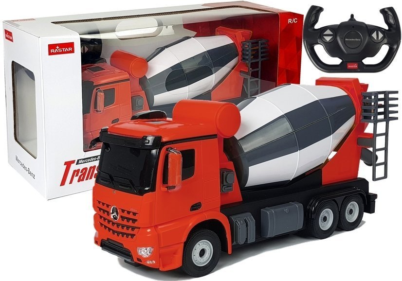 RC betoonisegisti Mercedes-Benz Arocs Rastar 1:14 &ndash; punane