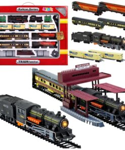 Rinkinys Fenfa Electric Train Set – elektrinis traukinio komplektas su 6 vagonais