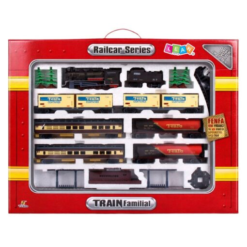 Rinkinys Fenfa Electric Train Set – elektrinis traukinio komplektas su 6 vagonais