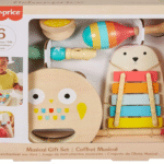 FISHER PRICE medinių muzikos žaislų rinkinys