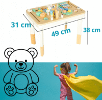 MEDINIS SENSORINIS STALAS VAIKAMS Manipuliacinis stalo žaislas - Image 3
