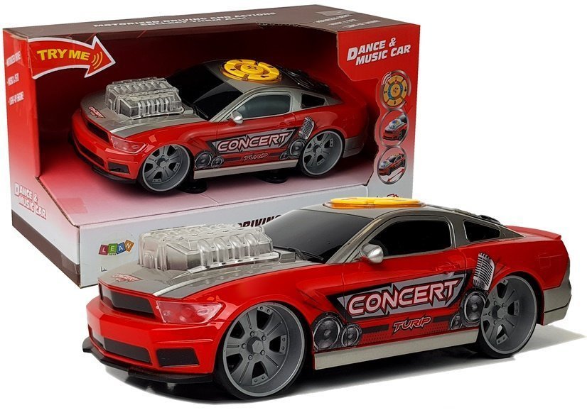 Sportinis automobilis su DJ pultu Sportinis automobilis su DJ pultu