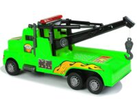 Techninės pagalbos tralas 1:10 su kranu ir vilkimo virve – žalias