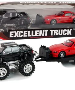Transporto priemonių rinkinys: juodas Monster Truck