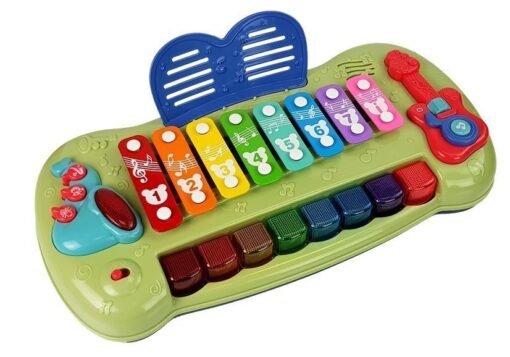 šviečiančiais klavišais ir melodijomis