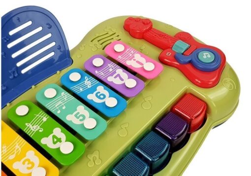 Vaikiškas pianinas su cimbolais