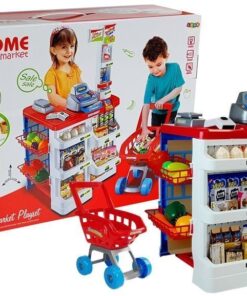 Vaikiškas prekybos centras su vežimėliu