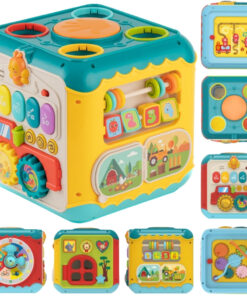 WOOPIE BABY daugiafunkcis Montessori veiklos kubas 6in1
