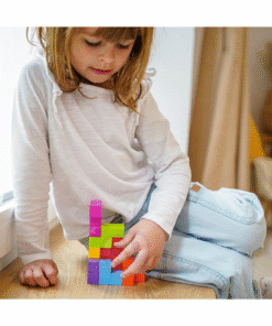 WOOPIE Tetris kubo dėlionė su kortelių rinkiniu