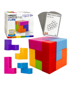 WOOPIE Tetris kubo dėlionė su kortelių rinkiniu