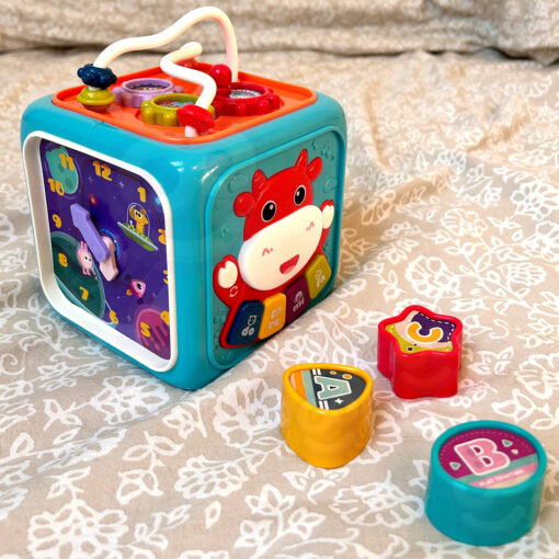 Woopie 6in1 sensorinis edukacinis kubas su pianinu