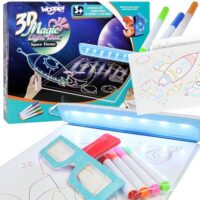 Woopie Cosmic Light Board – šviečianti kūrybos galaktika jūsų vaikui