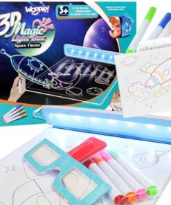 Woopie Cosmic Light Board – šviečianti kūrybos galaktika jūsų vaikui
