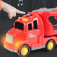 Woopie didelis gaisrinės vilkikas su 4 gelbėjimo transporto priemonėmis