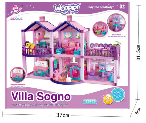 „WOOPIE“ ponio lėlių namelis – „PONIŲ FANTAZIJOS VILA“