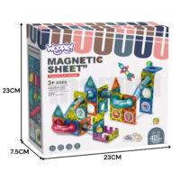 WOOPIE magnetiliste 3D ehitusklotside &otilde;ppekomplekt &ndash; pallirada (42 tk)