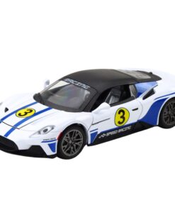 1:22 metalinis sportinis automobilis baltas