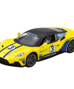 1:22 metalinis sportinis automobilis geltonas
