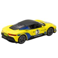 1:22 metalinis sportinis automobilis geltonas