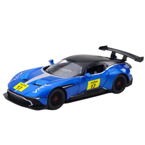 1:22 metalinis sportinis automobilis mėlynas