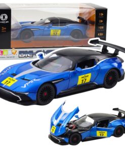 1:22 metalinis sportinis automobilis mėlynas