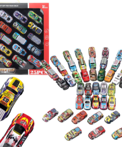25 mechaninių automobilių rinkinys
