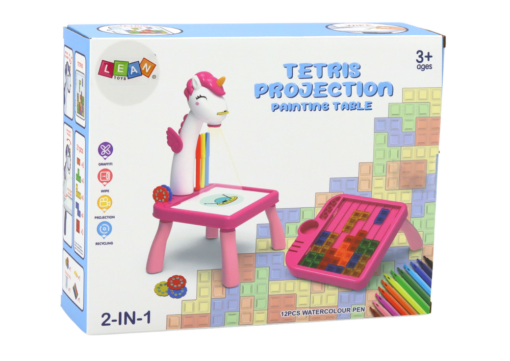 2in1 piešimo projektorius su Tetris