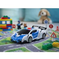 2in1 policijos automobilis–robotas su nuotoliniu valdymu