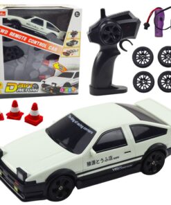 4WD baltas RC drift automobilis