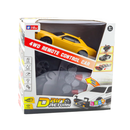 4WD geltonas drift automobilis RC