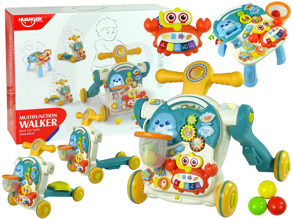 4in1 stumdukas–mokomasis staliukas–paspirtukas–dviratukas kūdikiui 4in1 stumdukas–mokomasis staliukas–paspirtukas–dviratukas kūdikiui