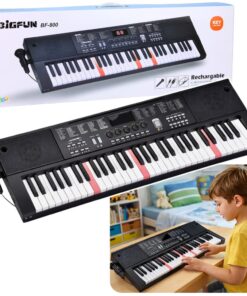 61 klavišo sintezatorius su LCD ekranu